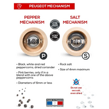 Load image into Gallery viewer, PEUGEOT Paris Salt/Pepper Mill Set Chocolate Duo - 18cm