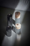 PEUGEOT Line Salt Mill Aluminium & Natural Wood - 12cm
