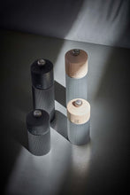 Load image into Gallery viewer, PEUGEOT Line Salt Mill Aluminium &amp; Natural Wood - 12cm