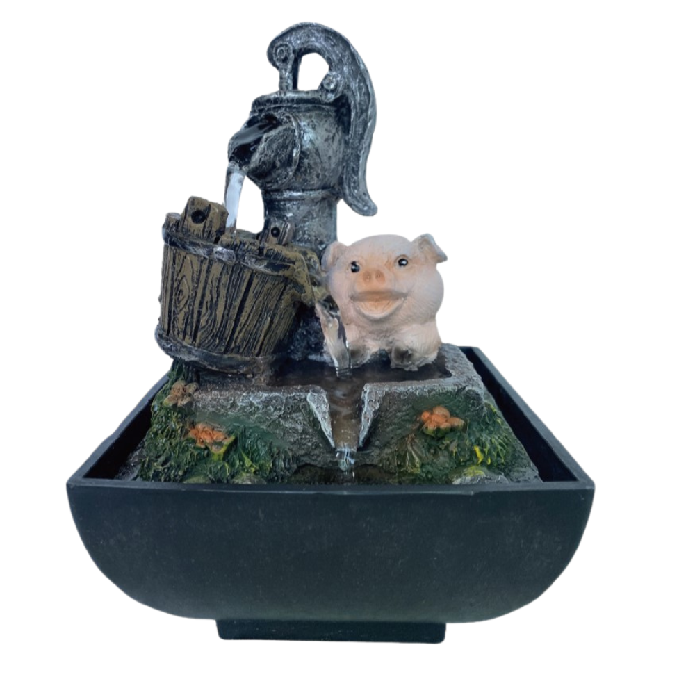 EWATER FEATURES Small Water Fountain - Pig Tap