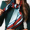 ARTIFACT Square Silk Scarf - Plume