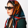 ARTIFACT Square Silk Scarf - Plume