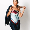 ARTIFACT Square Silk Scarf - Plume