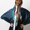 ARTIFACT Square Silk Scarf - Plume