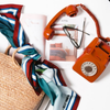 ARTIFACT Square Silk Scarf - Plume