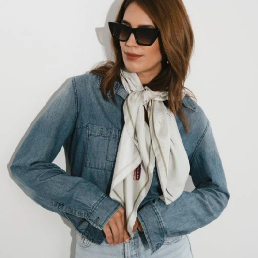 ARTIFACT Square Silk Scarf - Pomona Grove