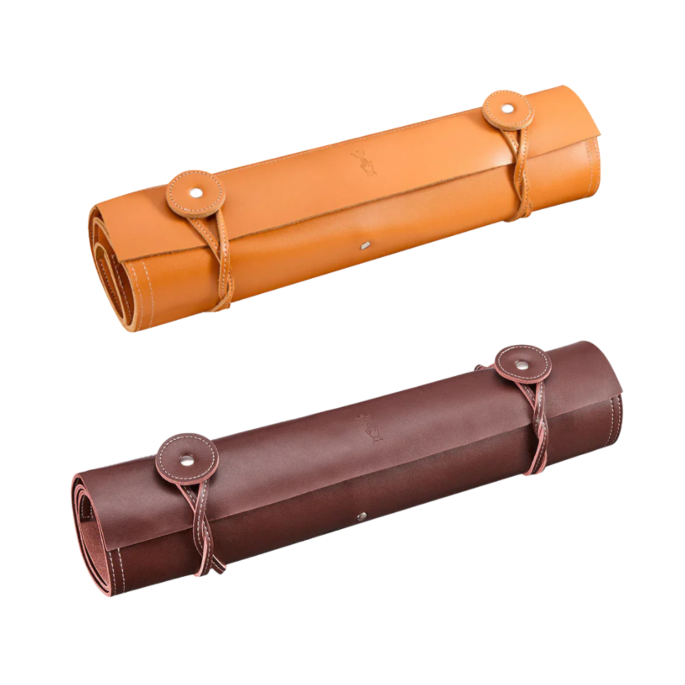 OPINEL 8-Slot Leather Chef Knife Carrier