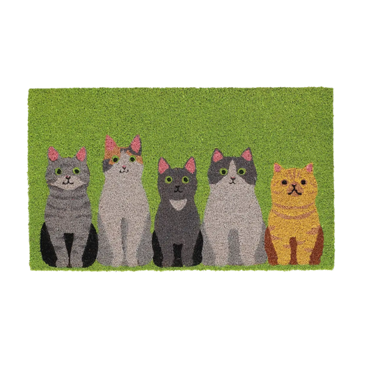 ESSCHERT DESIGN Coir Doormat Large - Cats