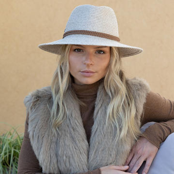 RIGON HEADWEAR Mario Flexibraid® Fedora - Sand