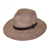 RIGON HEADWEAR Mario Flexibraid Fedora - Mixed Brown