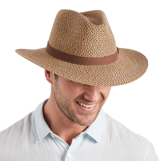 RIGON HEADWEAR Outback Lightweight Fedora - Chocolate