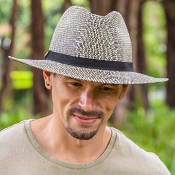 RIGON HEADWEAR Outback Lightweight Fedora - Grey/Black