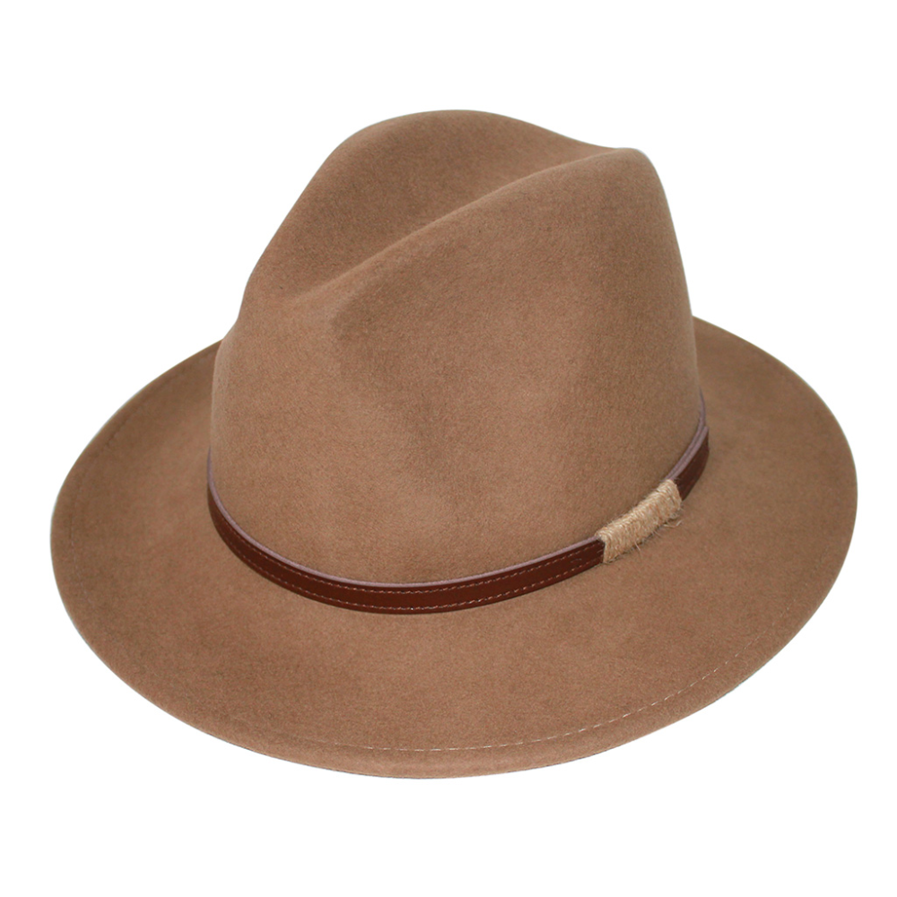 Load image into Gallery viewer, RIGON HEADWEAR Paterson Fedora - Camel