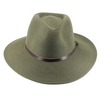 RIGON HEADWEAR Darby Fedora Flexbraid Hat - Dark Khaki