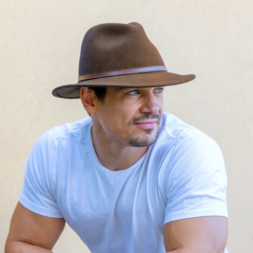 RIGON HEADWEAR Paterson Fedora - Chocolate