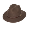 RIGON HEADWEAR Paterson Fedora - Chocolate