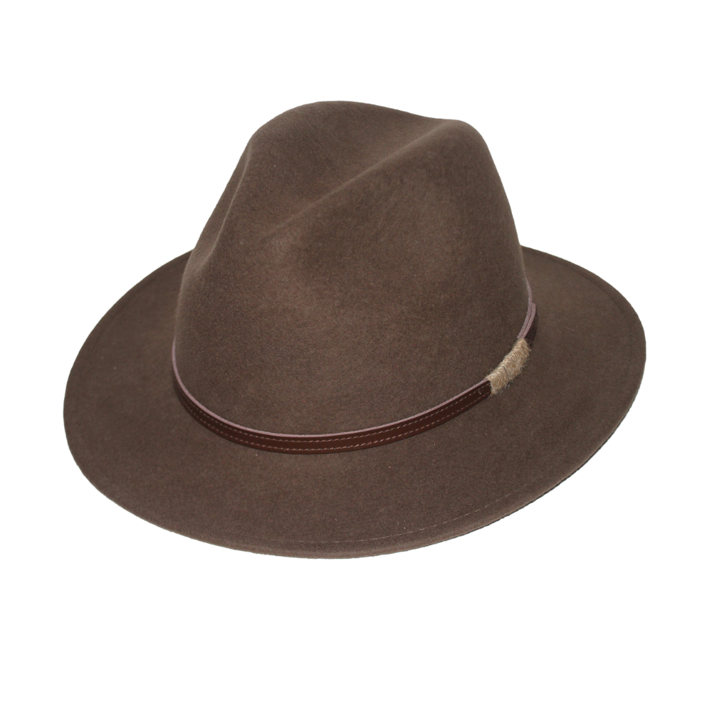 Load image into Gallery viewer, RIGON HEADWEAR Paterson Fedora - Chocolate