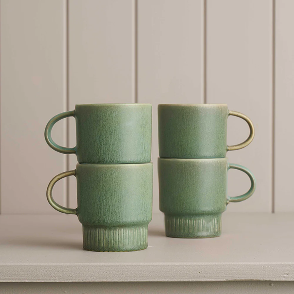 ROBERT GORDON Caravan Cups Set of 4 - Jade