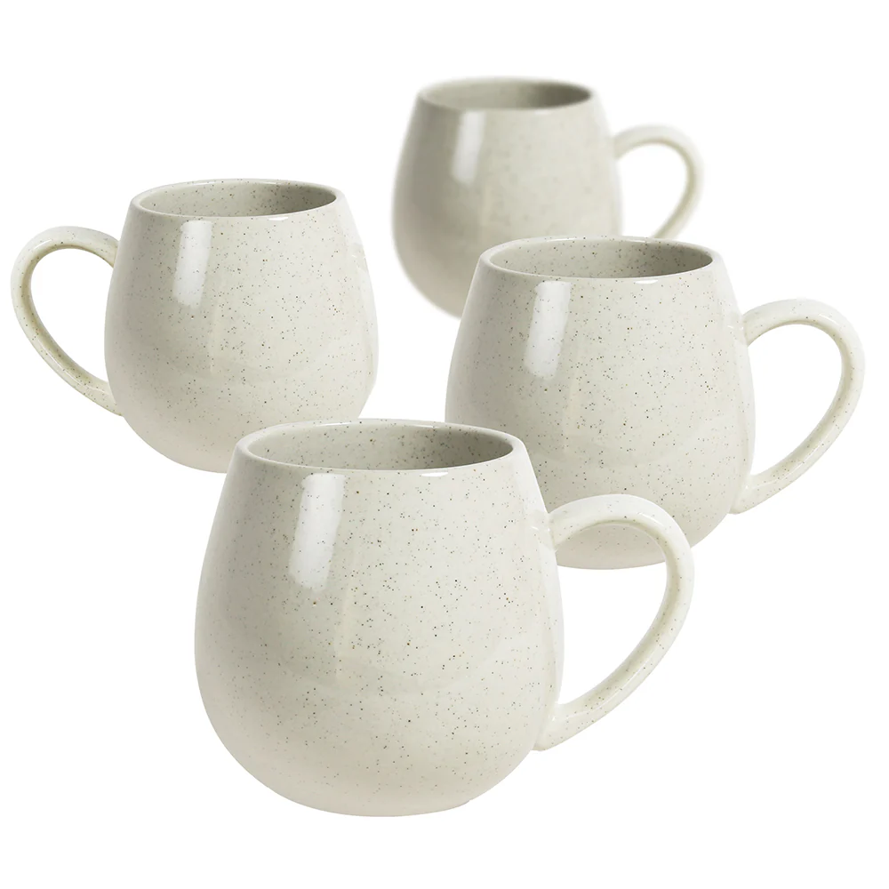 ROBERT GORDON Hug Me Mugs Set of 4 - Speckled White