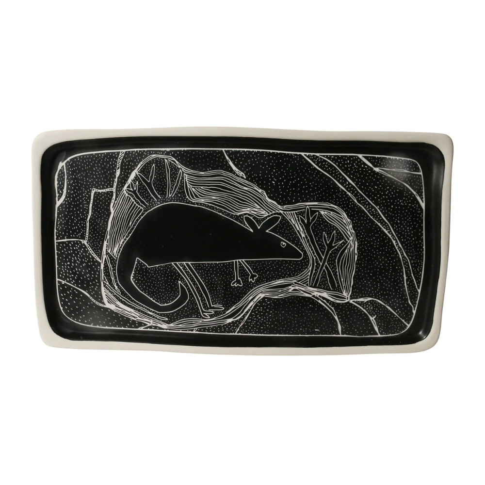 Load image into Gallery viewer, ROBERT GORDON x Juluwarlu Footed Tray - Black