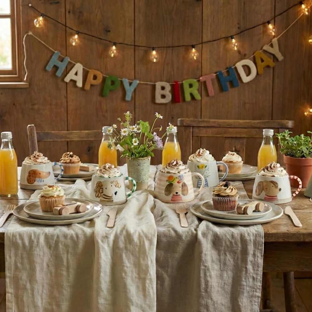 Load image into Gallery viewer, ROBERT GORDON x Carolyn Gavin 4 Dogs &amp; A Cat Set of 5 Mugs  