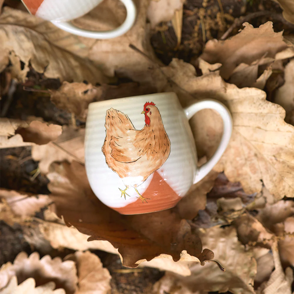 Load image into Gallery viewer, ROBERT GORDON x Emogen Clark Hug Mug Chickens - Jen