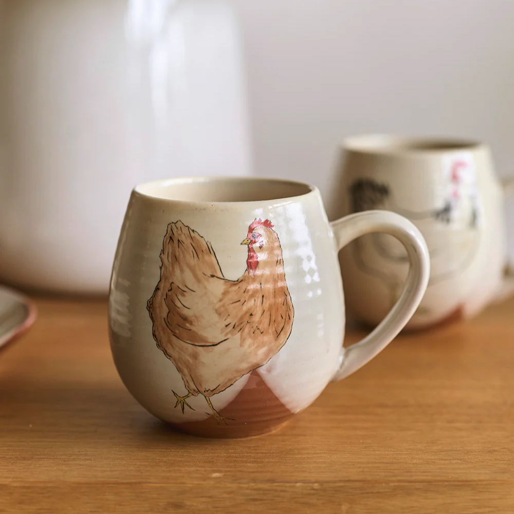 Load image into Gallery viewer, ROBERT GORDON x Emogen Clark Hug Mug Chickens - Jen &amp; Baby 2pc set