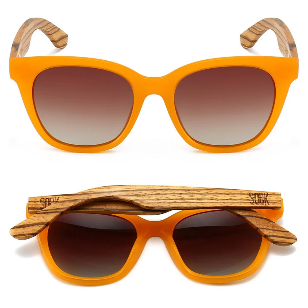 Load image into Gallery viewer, SOEK Adult Polarised Sunglasses - Lila Grace Burnt Orange