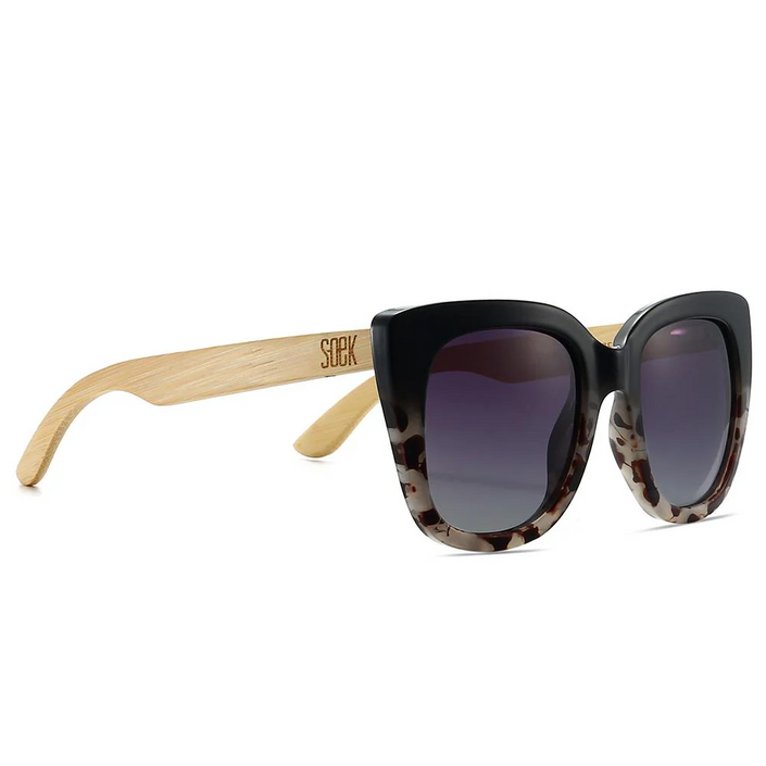 SOEK Adult Polarised Sunglasses - Riviera Black/Ivory Tortoise