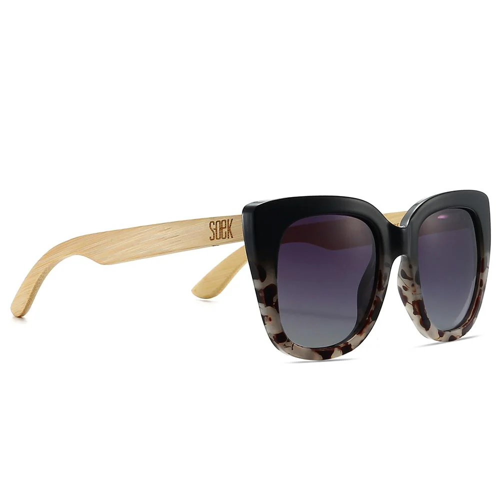 Load image into Gallery viewer, SOEK Adult Polarised Sunglasses - Riviera Black/Ivory Tortoise