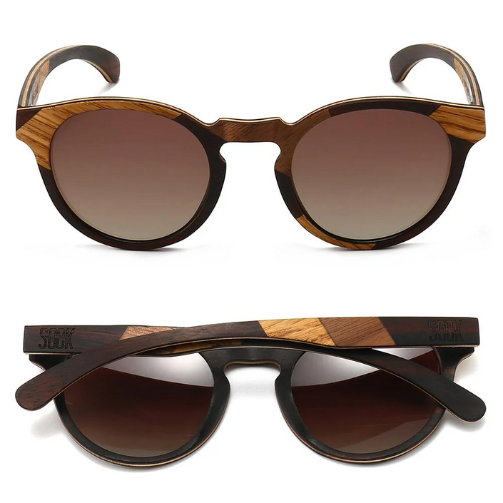 SOEK Adult Polarised Sunglasses - Drifter Maple & Ebony