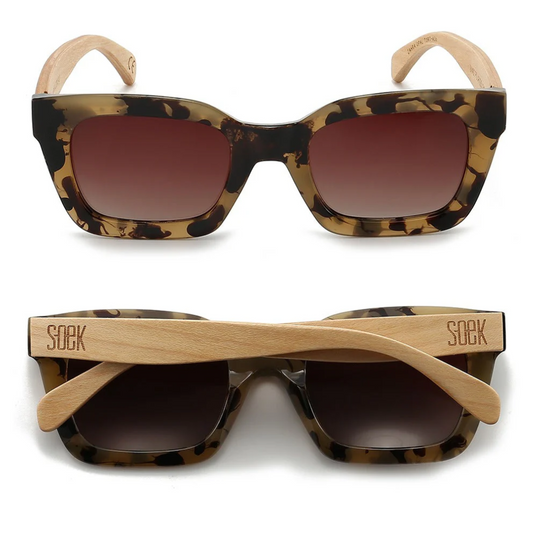 SOEK Adult Polarised Sunglasses - Zahra Opal Tortoise