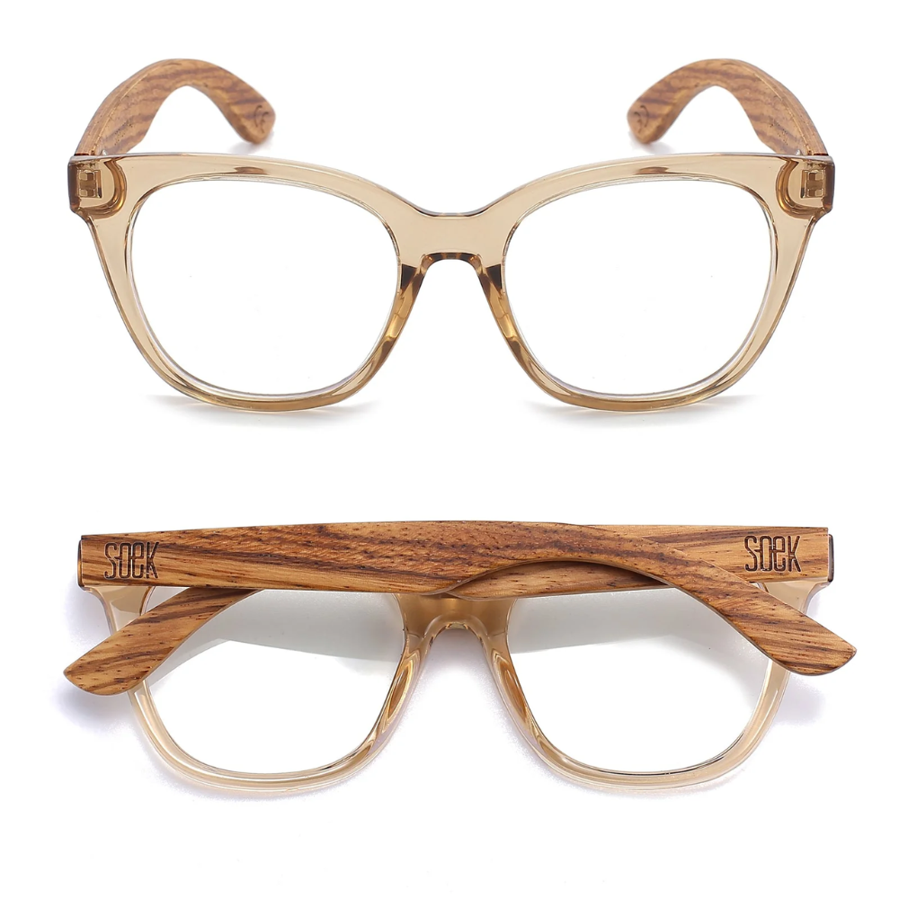 Load image into Gallery viewer, SOEK Adult Magnifying Blue Light Blocking Reading Glasses - Lila Grace Champagne