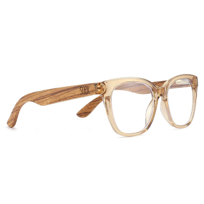 SOEK Adult Magnifying Blue Light Blocking Reading Glasses - Lila Grace Champagne