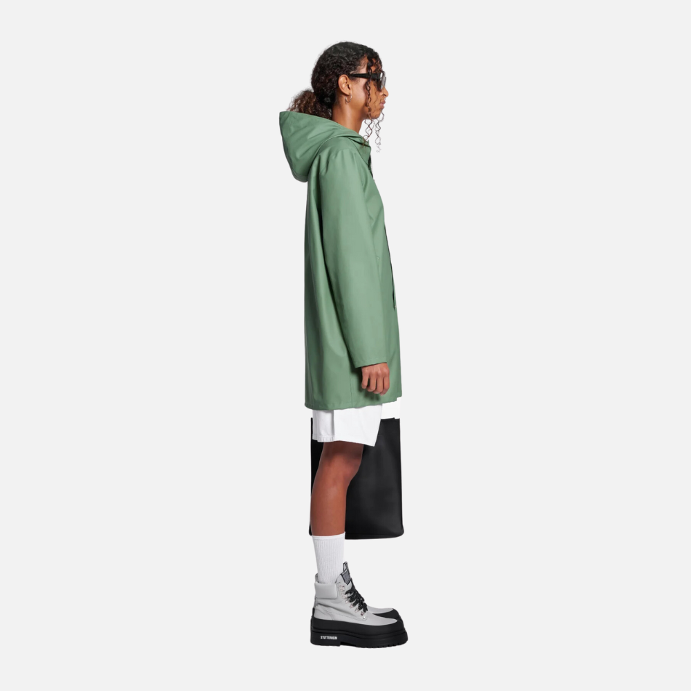 Load image into Gallery viewer, STUTTERHEIM Stockholm Lightweight Raincoat - Loden Green