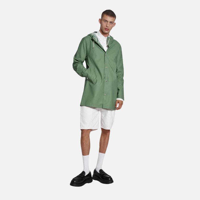 STUTTERHEIM Stockholm Lightweight Raincoat - Loden Green