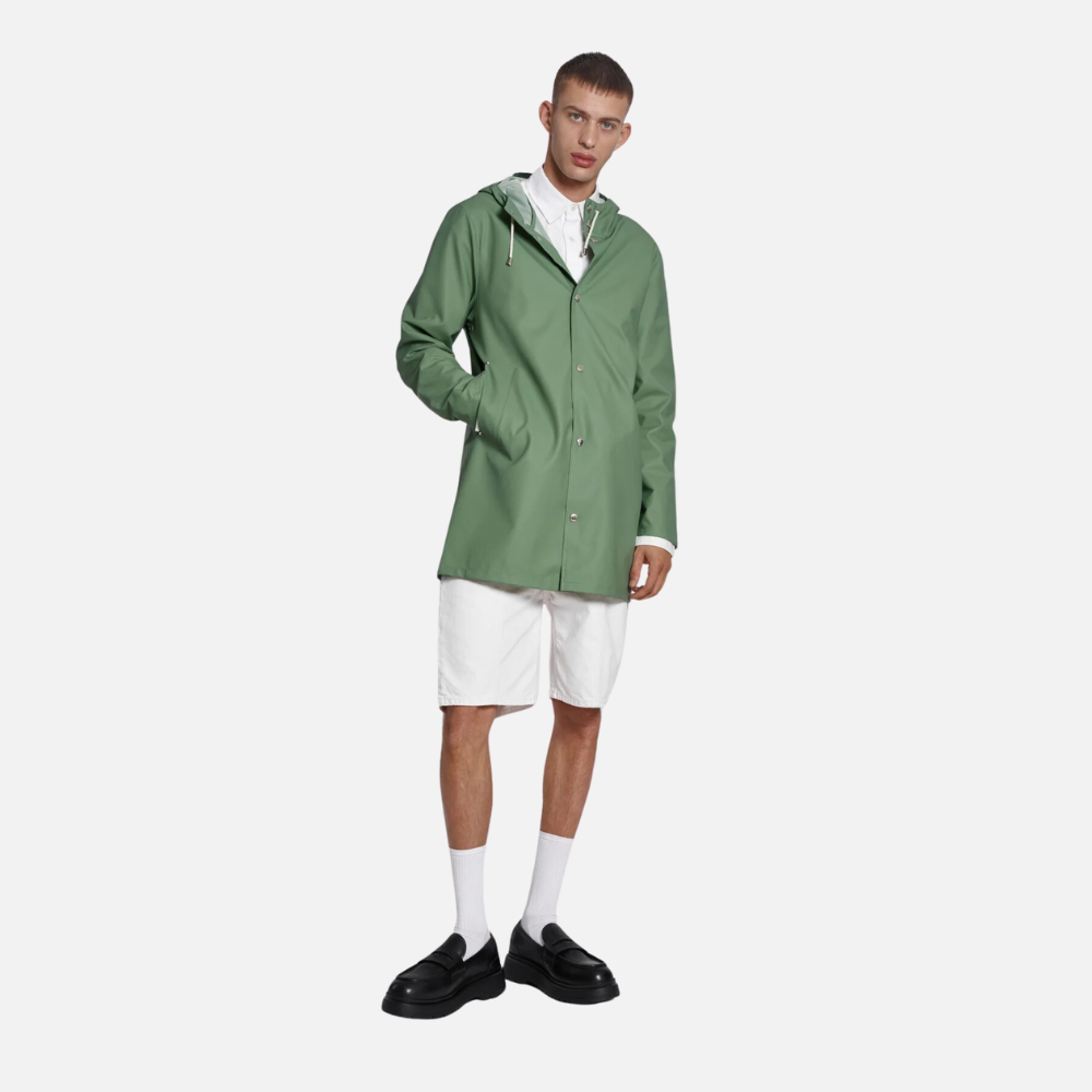 Load image into Gallery viewer, STUTTERHEIM Stockholm Lightweight Raincoat - Loden Green