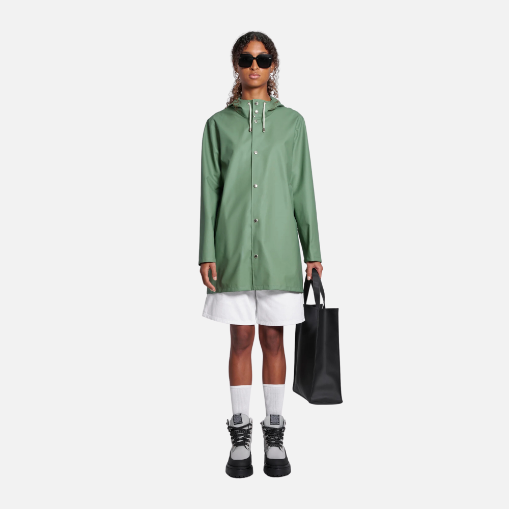 Load image into Gallery viewer, STUTTERHEIM Stockholm Lightweight Raincoat - Loden Green