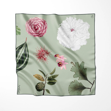 ARTIFACT Square Silk Scarf - Silva Flora