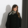 ARTIFACT Square Silk Scarf - Silva Noire