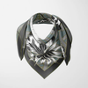 ARTIFACT Square Silk Scarf - Silva Noire