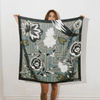 ARTIFACT Square Silk Scarf - Silva Noire