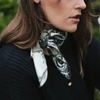 ARTIFACT Square Silk Scarf - Silva Noire