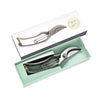 Garden shears in a green box with a brand logo on a white background