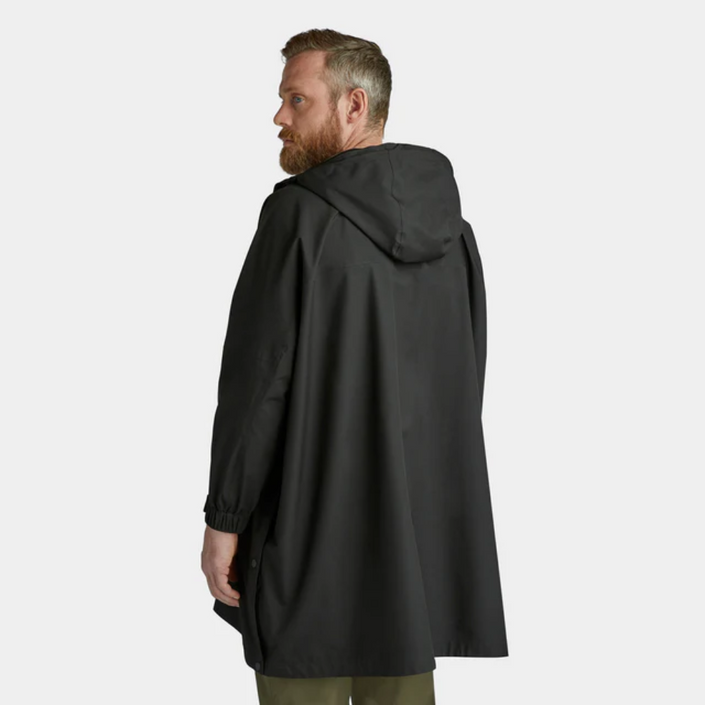 TILLEY Packable Hooded Poncho - Black