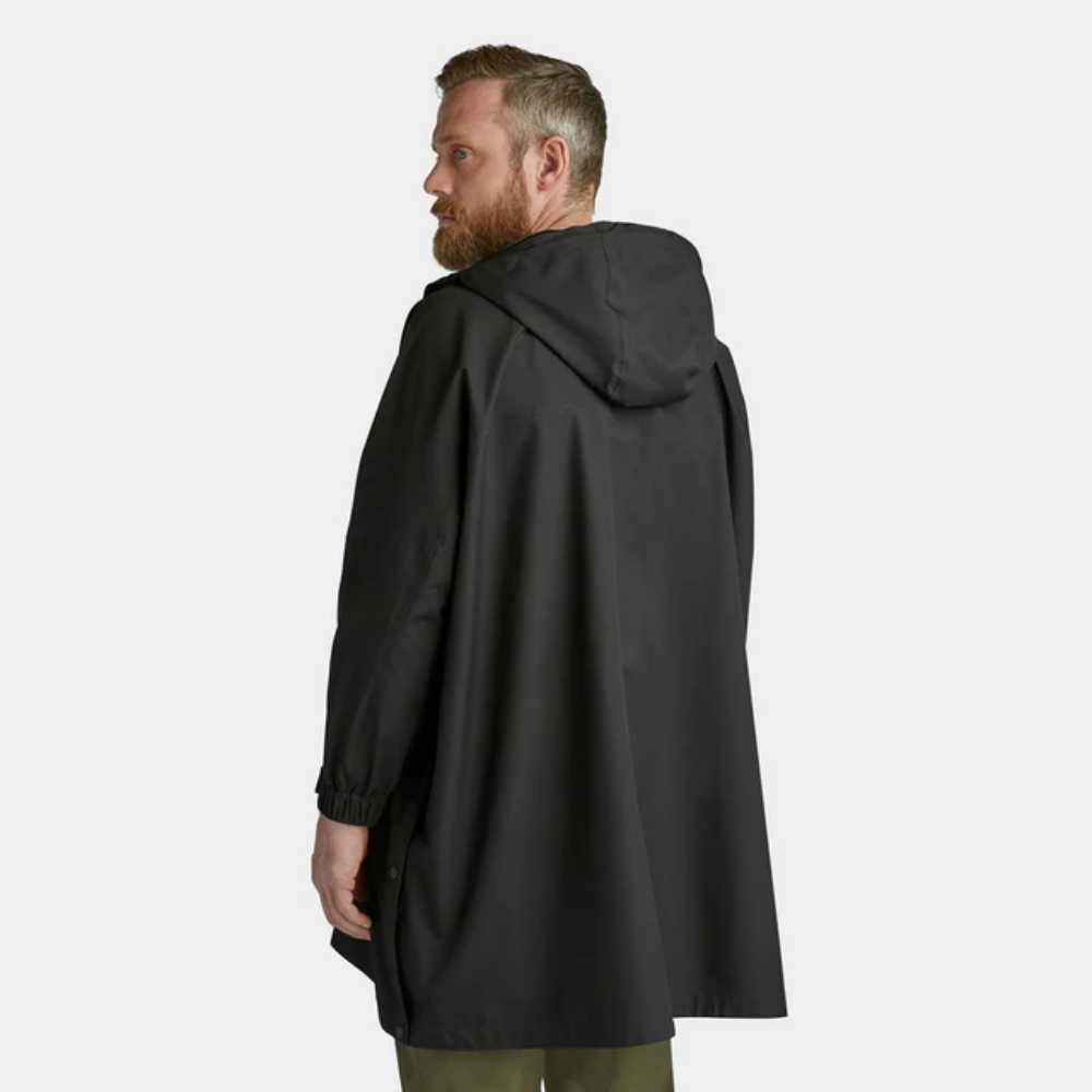 Load image into Gallery viewer, TILLEY Packable Hooded Poncho - Black