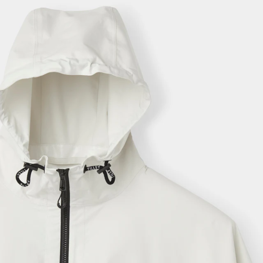 Load image into Gallery viewer, TILLEY Packable Hooded Poncho - Chalk White