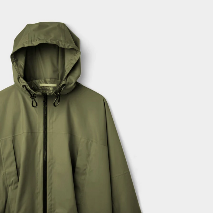 TILLEY Packable Hooded Poncho - Khaki Green