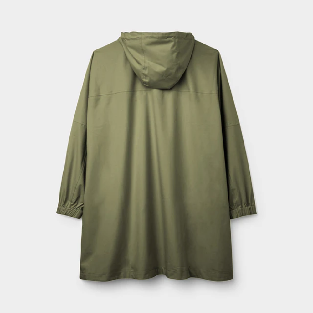 Load image into Gallery viewer, TILLEY Packable Hooded Poncho - Khaki Green