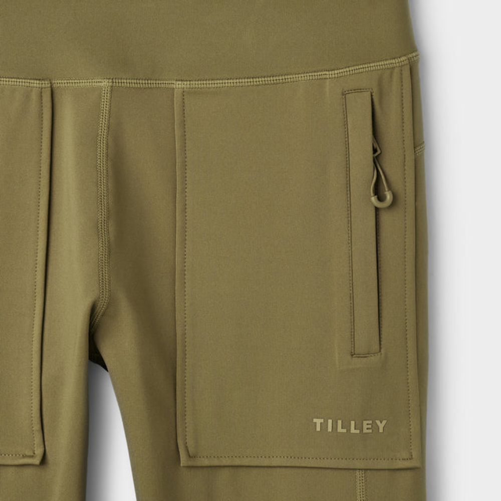 Load image into Gallery viewer, TILLEY Recycled Trek Legging - Khaki Green